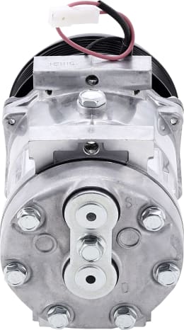 Produktbild: Klimakompressor 12 V mit Riemenscheibe Ø 120 mm, 6 Rippen, für Massey Ferguson, Valtra (Valmet)