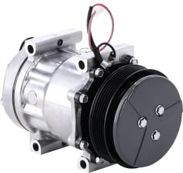 Produktbild: Klimakompressor 12 V mit Riemenscheibe Ø 120 mm, 6 Rippen, für Massey Ferguson, Valtra (Valmet)
