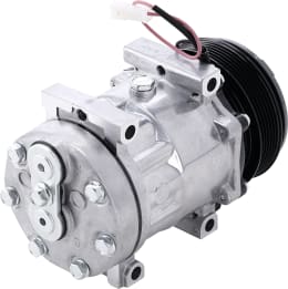 Produktbild: Klimakompressor 12 V mit Riemenscheibe Ø 120 mm, 6 Rippen, für Massey Ferguson, Valtra (Valmet)