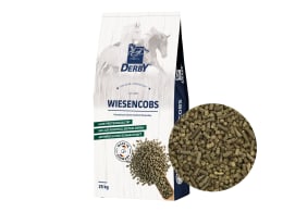 Produktbild: DERBY® Wiesencobs eiweiß- und staubarmer Heuersatz für Pferde zum Einweichen Cobs