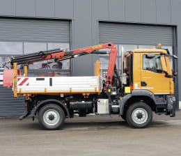 Lifestyle: MAN Systemfahrzeuge 13.290 Baureihe TGM mit vollhydraulischem Wechselsystem Dreiseitenkipper Ressenig