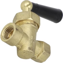 Produktbild: BAUER Manometerhahn 1/4 IG, 1/4 AG, Messing, für Hapsel, Abschaltventil Regenmaschine Rainstar
