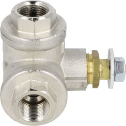 Produktbild: BAUER Dreiwegehahn 3/8 IG, T-Bohrung, für Abschaltventil Regenmaschine Rainstar A1, A2