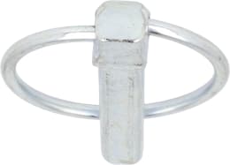 Produktbild: Klappsplint 9,5 x 45 mm, verzinkt, DIN 11023, ohne 3. Loch