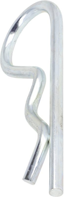 Produktbild: Federstecker 6 mm einfach gebogen, verzinkt, für Wellen-Ø 9 – 45 mm