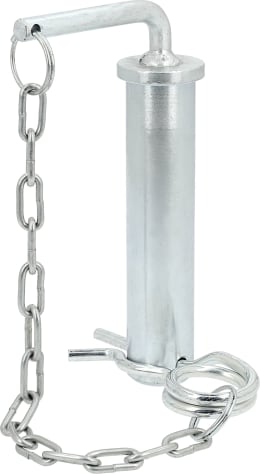Produktbild: Anhängebolzen mit Kette und Federstecker, doppelt gebogen