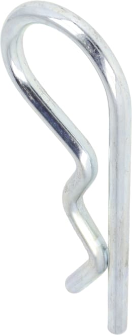 Produktbild: Federstecker 6 mm einfach gebogen, verzinkt, für Wellen-Ø 9 – 45 mm