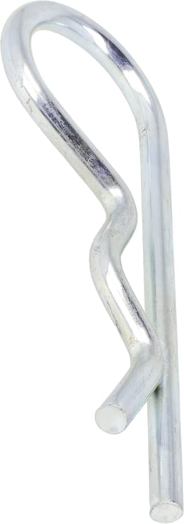 Produktbild: Federstecker 6 mm einfach gebogen, verzinkt, für Wellen-Ø 9 – 45 mm