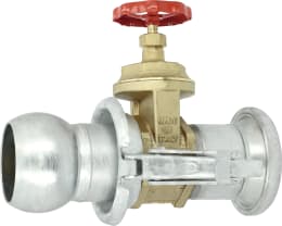 Produktbild: BAUER Absperrschieber S63, Stahl, Messing, verzinkt