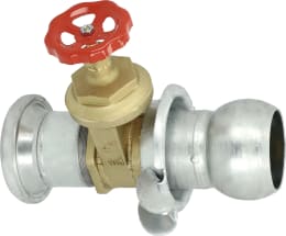 Produktbild: BAUER Absperrschieber S63, Stahl, Messing, verzinkt
