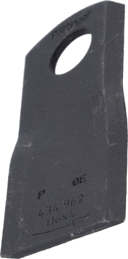 Produktbild: Pöttinger Kreiselmäherklinge Durastar 116 x 48 x 4 mm links, gedreht, für Mähwerrk Novacat, 434.962