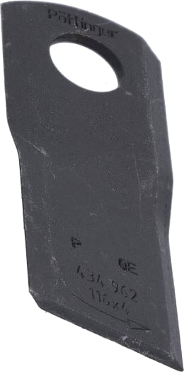 Produktbild: Pöttinger Kreiselmäherklinge Durastar 116 x 48 x 4 mm links, gedreht, für Mähwerrk Novacat, 434.962