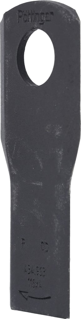 Produktbild: Pöttinger Kreiselmäherklinge Durastar 116 x 48 x 4 mm rechts, gedreht, für Mähwerrk Novacat, 434.963