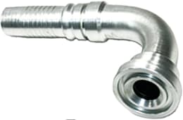 Produktbild: SAE-Flanschnippel SFS-S 6000 PSI schwer, 90 °, Stahl, mit Ausreißsicherung Interlock