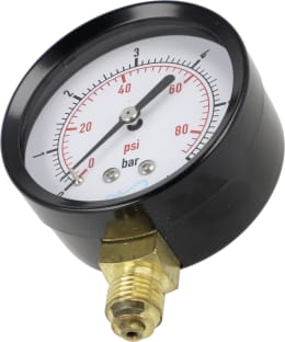 Produktbild: Manometer 0 bis 6 bar Trocken, Anschluss 1/4 AG unten, Ø außen 63 mm