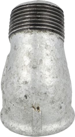 Produktbild: Winkelstück Nr. 121 45 ° Innengewinde zöllig, Außengewinde zöllig, Temperguss, verzinkt, Profec