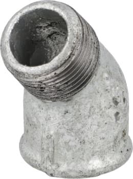 Produktbild: Winkelstück Nr. 121 45 ° Innengewinde zöllig, Außengewinde zöllig, Temperguss, verzinkt, Profec
