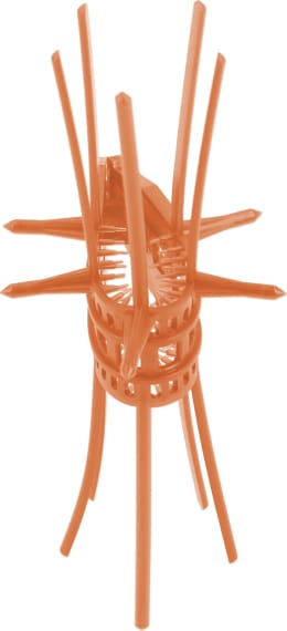 Produktbild: signumat Verbissschutzmanschette Cactus, orange, 100 St.