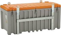 Produktbild: Cemo Werkzeugkiste CEMbox 750 l 170 x 80 x 86 cm, mit Kranösen, Krangestell und Seitentür, PE (Polyethylen)