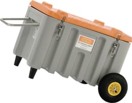 Produktbild: Cemo Werkzeugtrolley CEMbox 150 l 88 x 61 x 73 cm, offroad, PE (Polyethylen), grau, orange, 11284