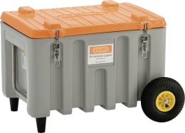 Produktbild: Cemo Werkzeugtrolley CEMbox 150 l 88 x 61 x 73 cm, offroad, PE (Polyethylen), grau, orange, 11284