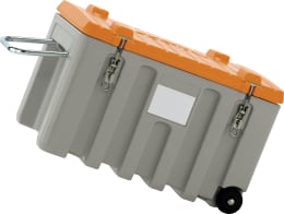 Produktbild: Cemo Werkzeugtrolley CEMbox 150 l 80 x 53 x 60 cm, PE (Polyethylen), grau, orange, 10331