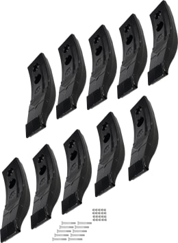 Produktbild: Horsch Scharspitze MulchMix HM-XXL Set 10 x Scharspitze, 260 x 80 mm, hartmetallbeschichtet