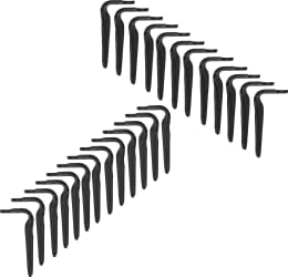Produktbild: Maschio Kreiseleggenzinken Quick Fit links/rechts 320 x 15 mm beschichtet, für Kreiselegge DM Dominator