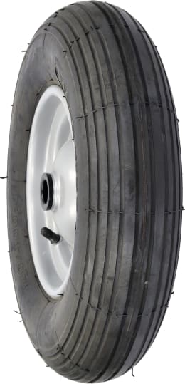 Produktbild: mefro Komplettrad 400x100, 4.80/4.00 - 8 Rille 4 PR, Nabe 90 x 25 mm, Rollenlager