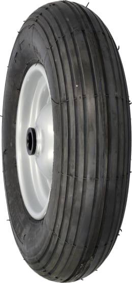Produktbild: mefro Komplettrad 400x100, 4.80/4.00 - 8 Rille 4 PR, Nabe 90 x 25 mm, Rollenlager
