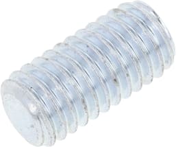 Produktbild: Madenschraube M 5 x 10 mm, Stahl, verzinkt, blau passiviert (A2K), Innensechskant, Kegelstumpf, 02550510