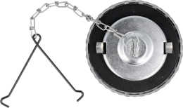 Produktbild: Tankdeckel Ø Tankstutzen innen 60 mm, matt verchromt, mit Be- und Entlüftung, Bajonettverschluss