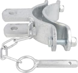 Produktbild: Patura Schelle Ø 102 mm, 1 Halter, mittig, für Pfosten