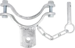 Produktbild: Patura Schelle Ø 102 mm, 1 Halter, mittig, für Pfosten