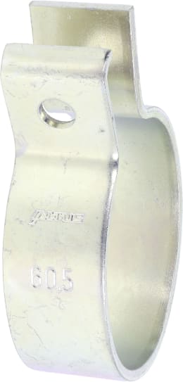 Produktbild: Fendt Auspuffschelle DIN 71555 Ø innen 60,5 mm, verzinkt (ZN12B), für Auspuffendrohr unten Traktor Geräteträger