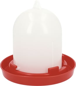 Produktbild: Stükerjürgen Geflügeltränke 1,5 l, Kunststoff, rot, weiß, 19921