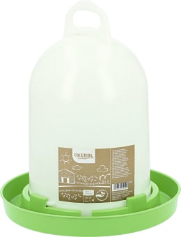 Produktbild: Stükerjürgen Geflügeltränke 5,5 l, Bio-Kunststoff, weiß, grün, 70142