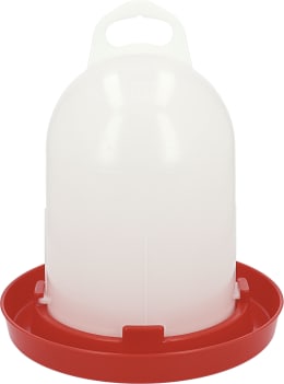 Produktbild: Stükerjürgen Geflügeltränke 5,5 l, Kunststoff, rot, weiß, 21782