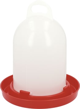 Produktbild: Stükerjürgen Geflügeltränke 5,5 l, Kunststoff, rot, weiß, 21782