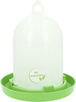 Produktbild: Stükerjürgen Geflügeltränke 5,5 l, Bio-Kunststoff, weiß, grün, 70142