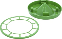 Produktbild: Stükerjürgen Futterautomat 1,0 kg 3-teilig, Kunststoff, für Wachteln, Ziergeflügel und Zwergküken, 22390
