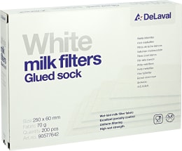 Produktbild: DeLaval Milchfilterschlauch GW70 250 x 60 mm geklebt weiß 200 St. 90577642