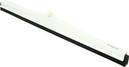 Produktbild: DeLaval Wasserschieber 60 cm, mit schwarzer Gummilippe, Rücken Kunststoff, weiß, Stielhalter fest