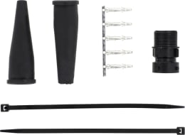 Set: Bajonettverbinder 5-polig, mit Stiftgehäuse, für eine elektrischen Verbindung verschiedener Funktionen