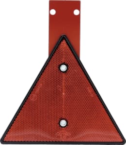 Produktbild: Rückstrahler Höhe 185 mm dreieckig, rot, mit Pendel aus Edelstahl