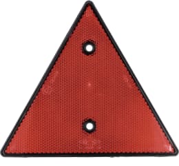 Produktbild: Rückstrahler dreieckig, rot, 158 x 138 x 8 mm, geschraubt