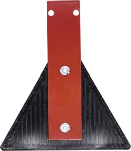 Produktbild: Rückstrahler Höhe 185 mm dreieckig, rot, mit Pendel aus Edelstahl