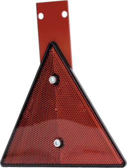 Produktbild: Rückstrahler Höhe 185 mm dreieckig, rot, mit Pendel aus Edelstahl