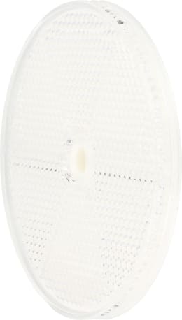 Produktbild: Frontstrahler weiß, rund, geklebt, geschraubt, 80 mm
