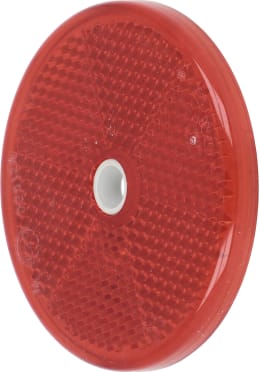 Produktbild: Rückstrahler rund, rot, Ø 60 mm, geschraubt